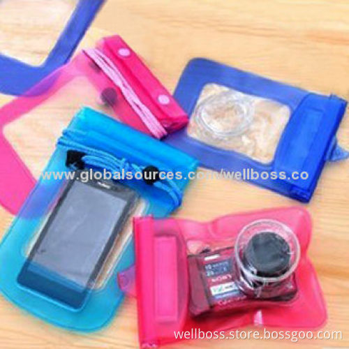 2014 Swimming Drifting Sea Mobile Phone Silica Gel Waterproof Bag, Three-layer of Sealing Waterproof